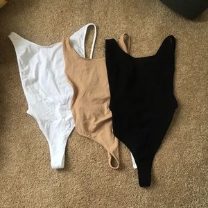 American Apparel deep cut bodysuit bundle
